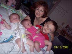 Christina Andrews and her three children.